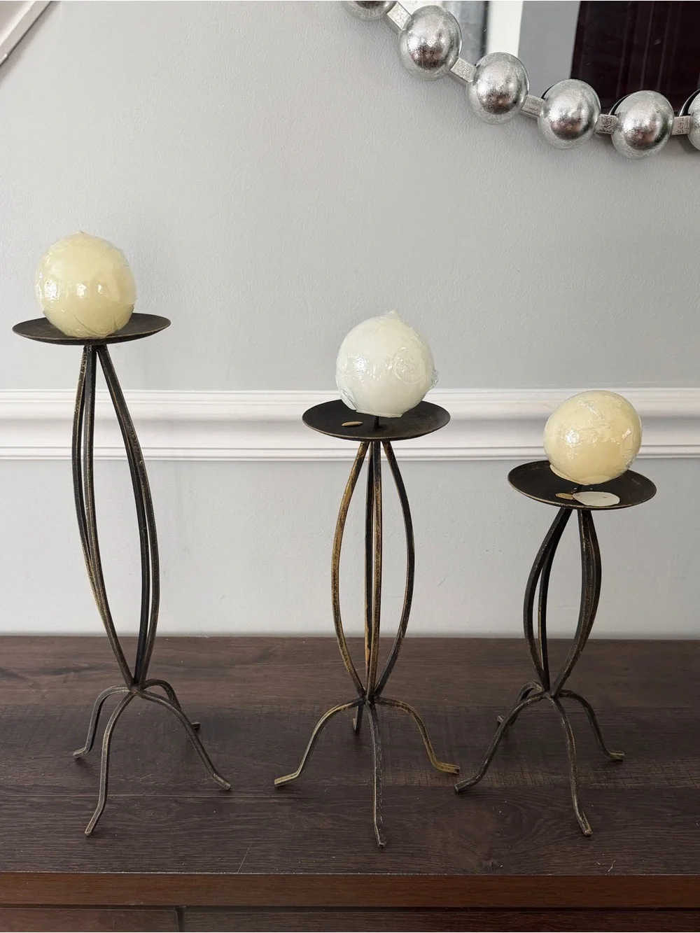 Macy's set of 3 Decorative Candle Holders Set